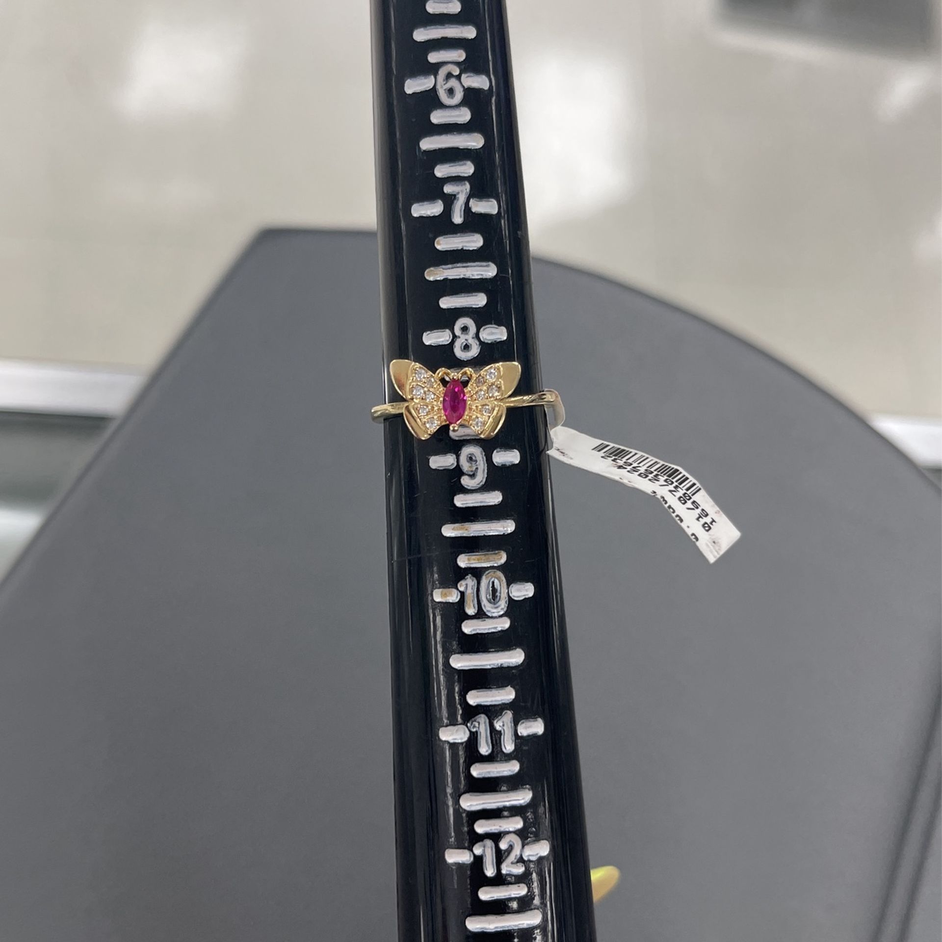 14k Yellow Gold Butterfly Ring Size 8.5