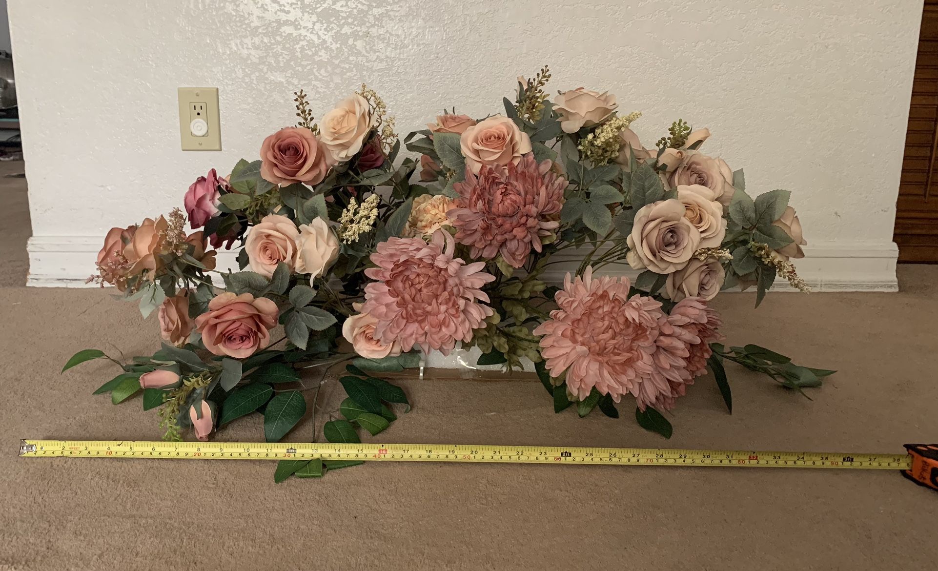 Large silk floral arrangement
