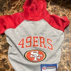 Pets NFL San Francisco 49Ers Hoodie Dog & Cat Tee Shirt 