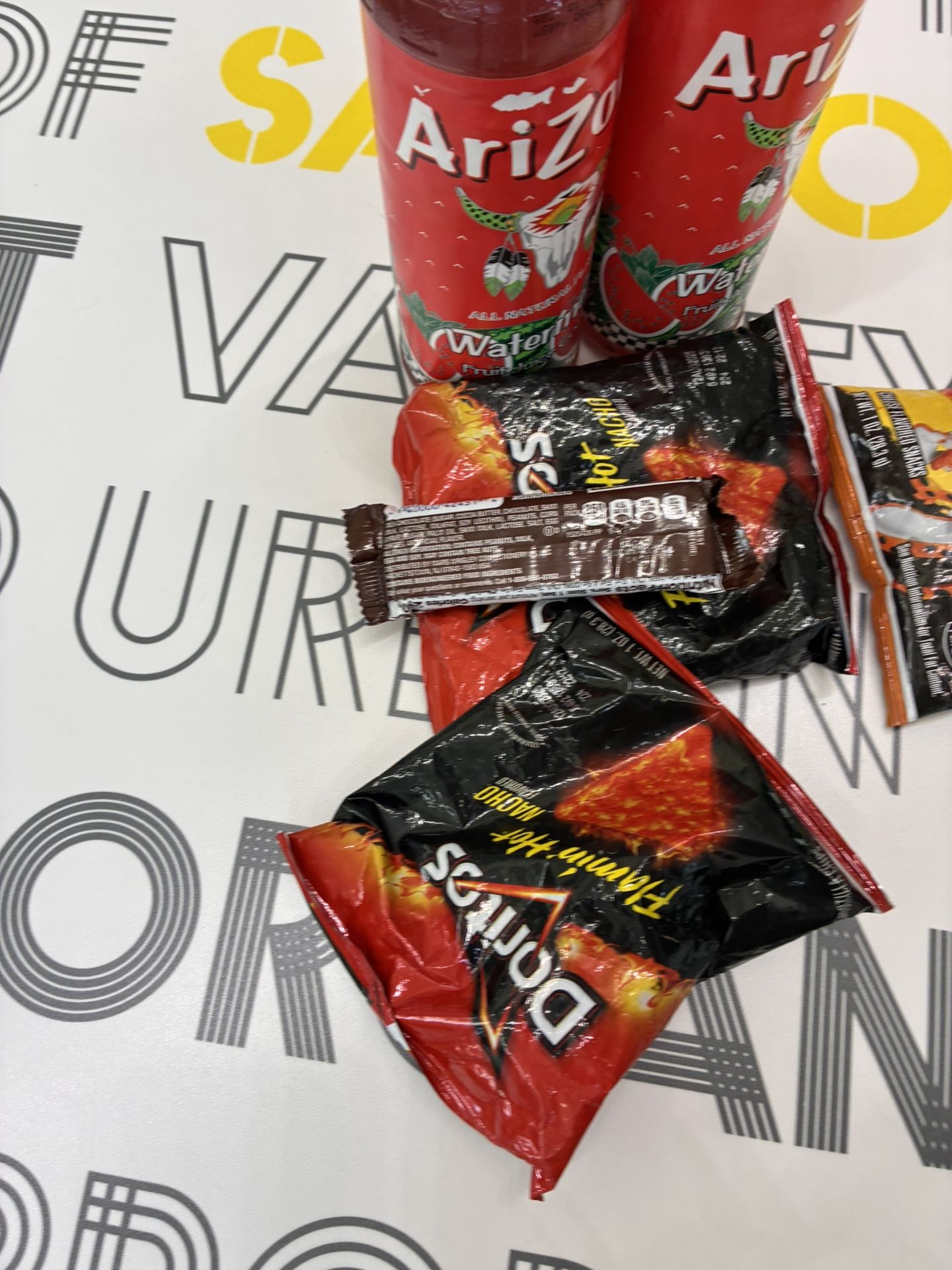 9 Bucks For All 1$ For Chips 2$ For Drinks 2$ For Snickers