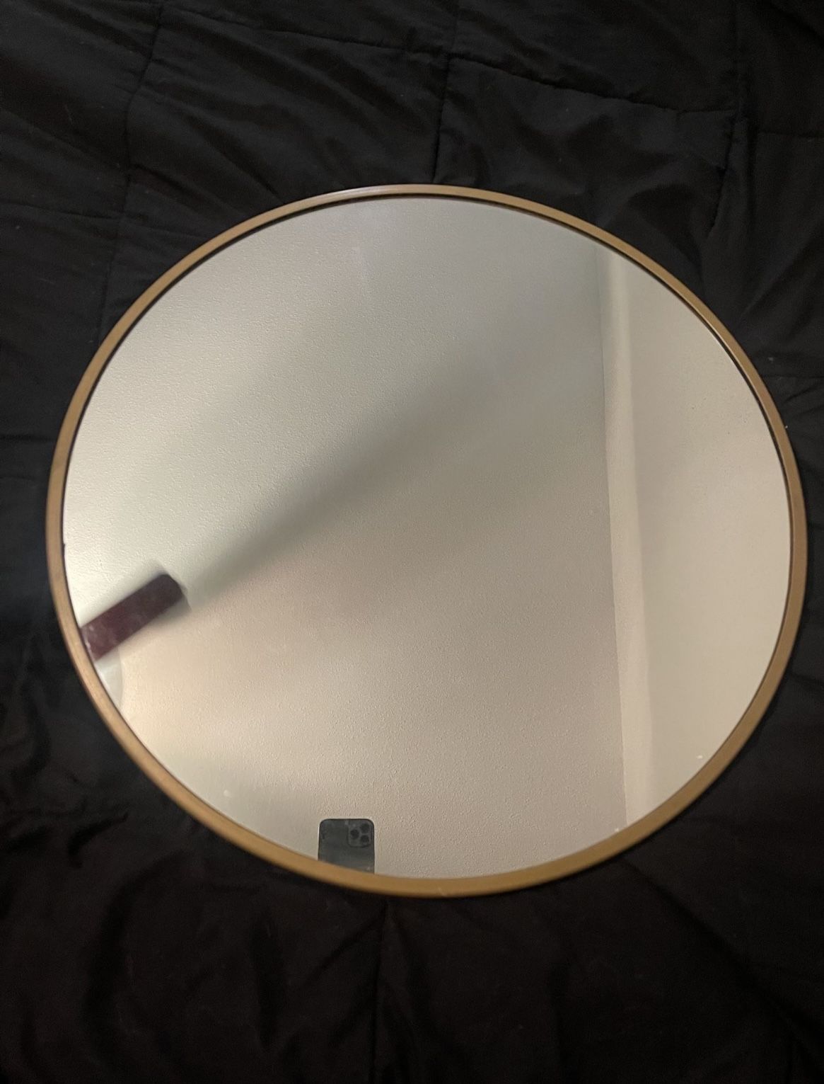 Round Gold Mirror