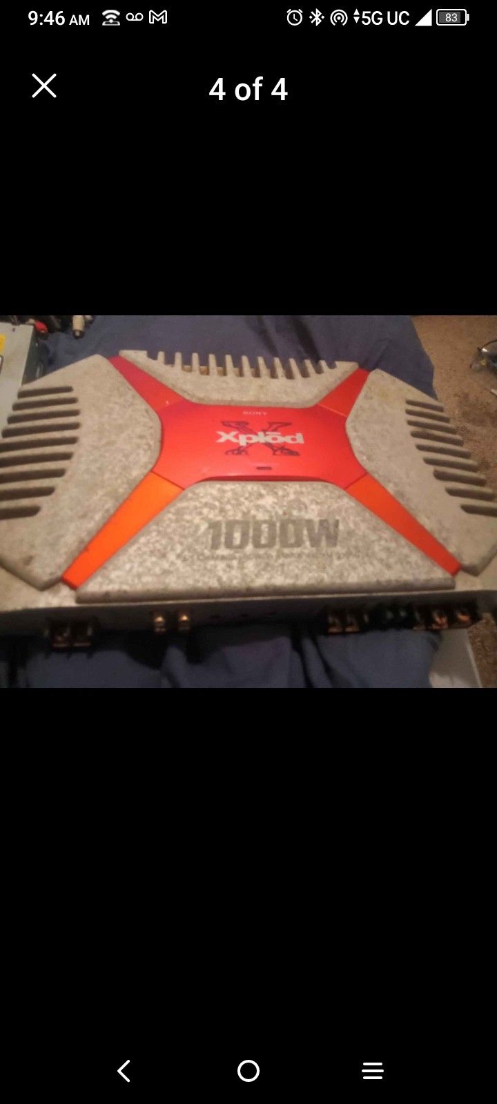 Flip Face Jenson Radio And Sony 1000 Watt Amp