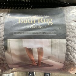 Grey bath mats