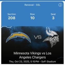 Chargers Vs. Vikings 