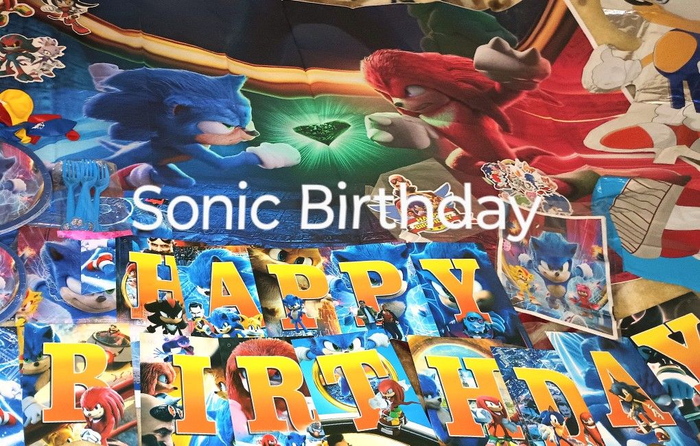 Sonic the Hedgehog Birthday Party Decorations/Party Supply