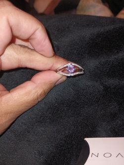 Sterling Silver Genuine Amethyst Ring
