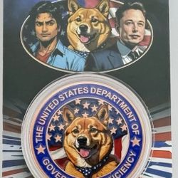 DOGE Coin: Department of Government Efficiency • Elon Musk • 33 Grams (> 1 oz) Pure Copper Round in Capsule (.999 Fine) • Limited Mintage