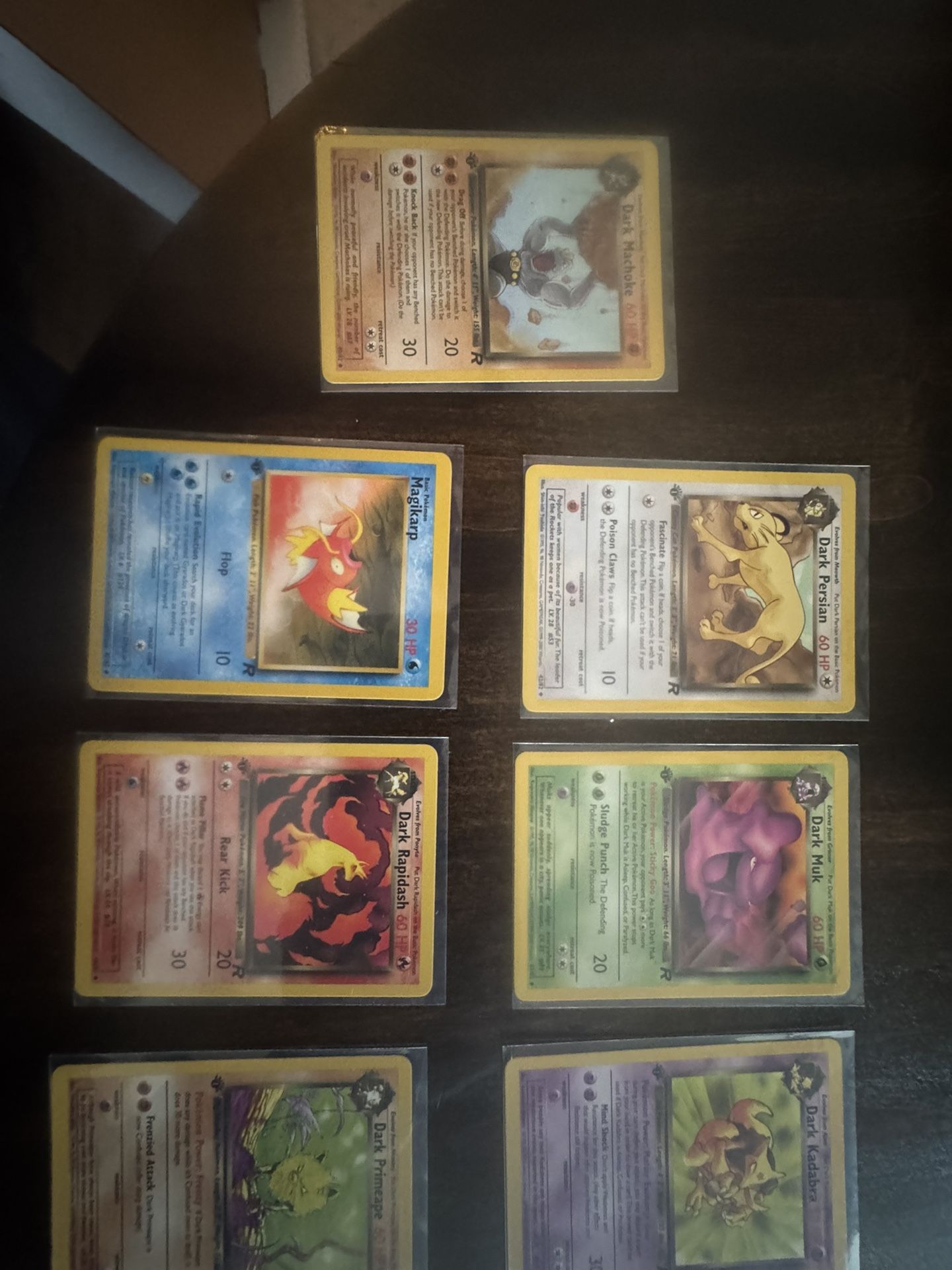 1st Ed Pokemon Team Rocket Cards. Mint Condition