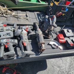Portercable 18v Kit, Drills,Sawzall,Grinder, Saw