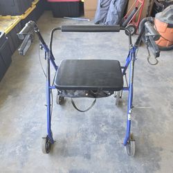 McKesson Heavy-Duty Rollator Walker, 400 lbs Limit