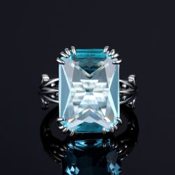 Huge Aquamarine Antique style