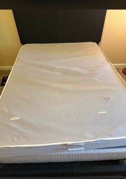 Full Size Spring Air Memory Foam Mattress Headboard & Frame Set