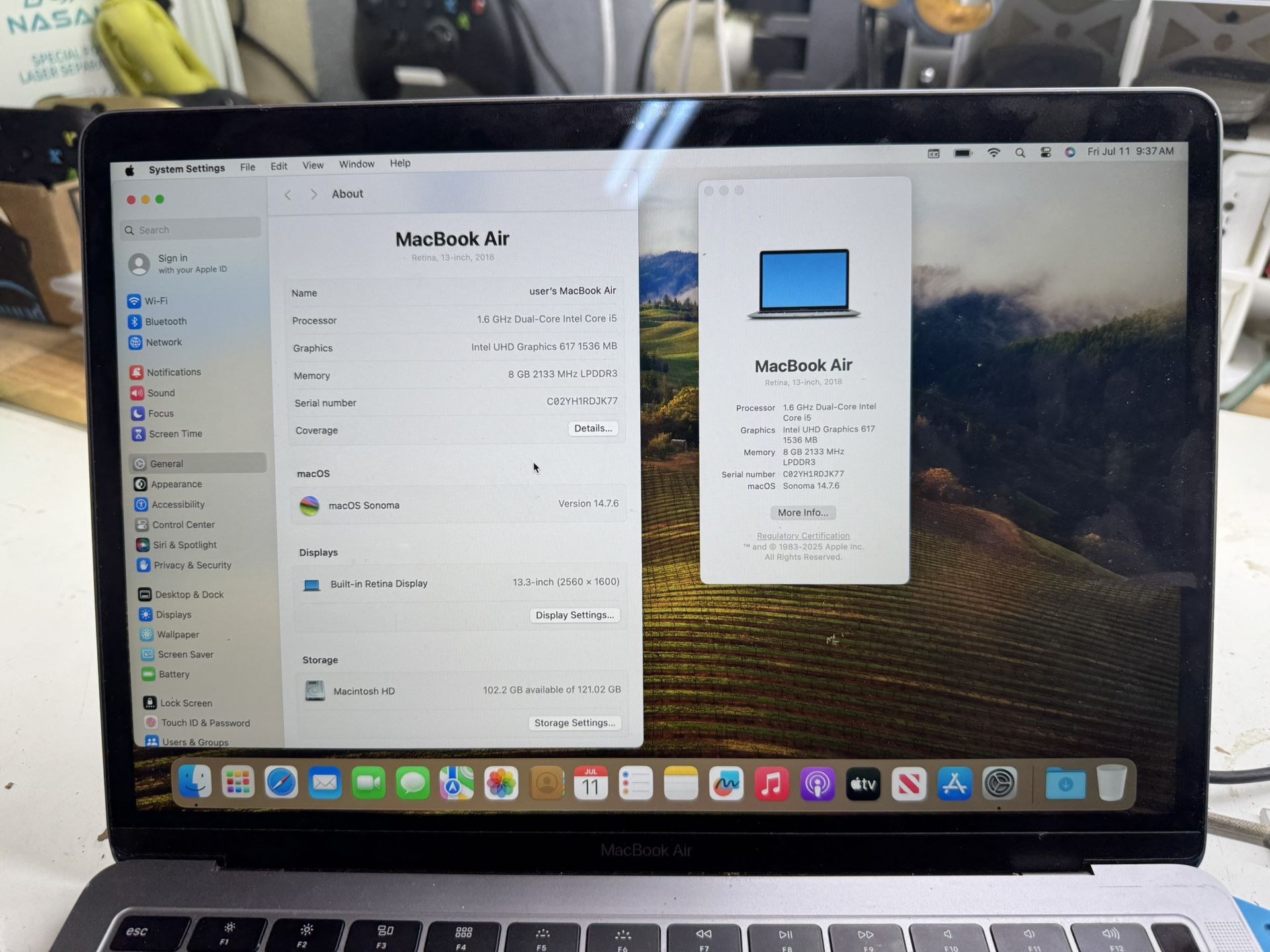 macbook air 2018 128gb