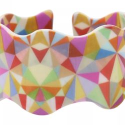 Cuff Bracelet Summer Colors Acrylic Retro Rare New 