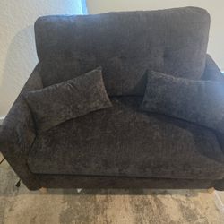 47" Gray Love Seat 