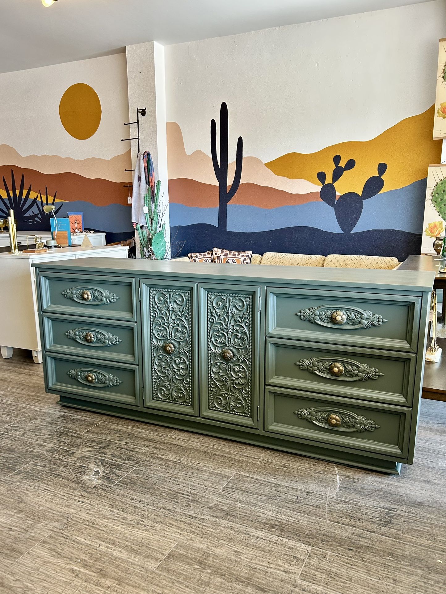 Green Dresser & Armoire * Sold Separate *