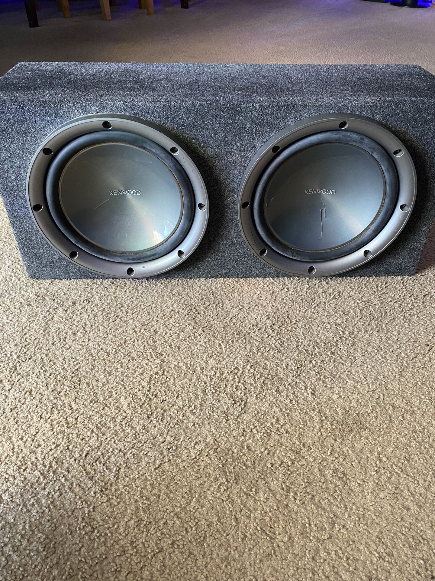 Subwoofer Box (2) 10” Kenwood Subs