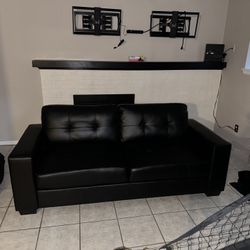 Black Leather Couch