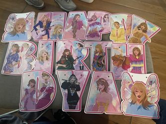 Taylor Swift Happy Birthday Banner