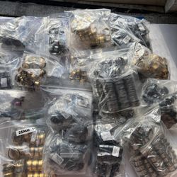 6lbs+ BULK lot of single flare tunnels + bulk O-rings, 1000+ pcs. (JWLRY BOX #3)
