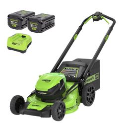 Greenworks 80V 21 inch Self-Propell ? Mower w/ 4Ah + 2Ah Battery & Rapid Charger Excellent Condition Used Only A Few Times Works Great!!