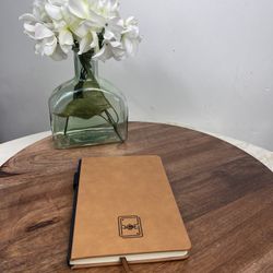Ace Music Notebook Leather Hard Cover.