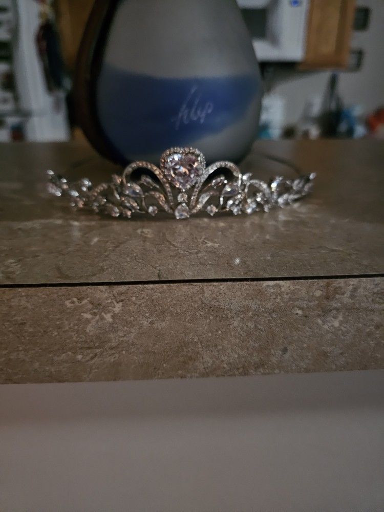 Crystal Heart Tiara
