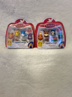 Pokémon Squish-a-longs Mini Squishmallow Figure Set – New & Sealed