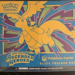 Pokémon Ascended Heroes Elite Trainer Box ETB PKC Pokemon Center Edition SEALED