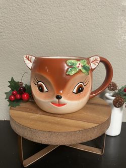 New Reindeer Vintage Inspired Mug
