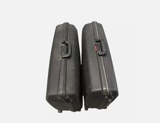 Lot of 2: Samsonite 3 Point Latch Hard Shell Combo Locking Suitcases 