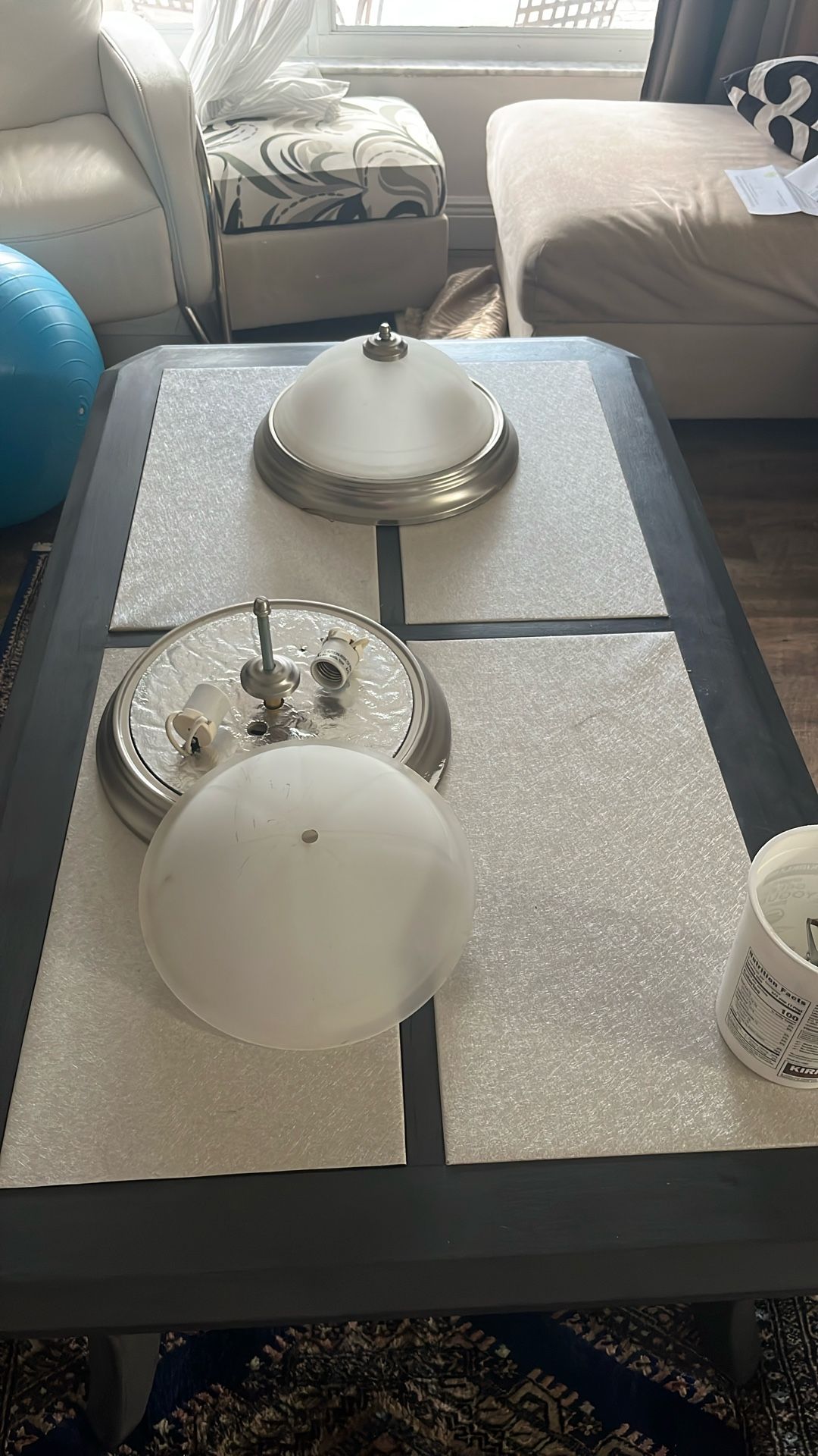 2 Ceiling Lights 13”