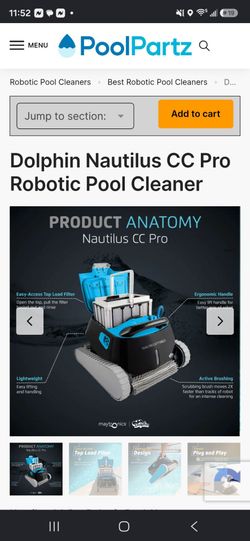 Nautilus Plus -pool vaccume