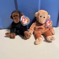 NWT TY Beanie Babies Congo & Bongo