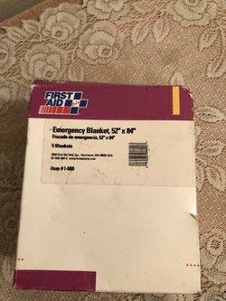 New 5 pk emergency blankets