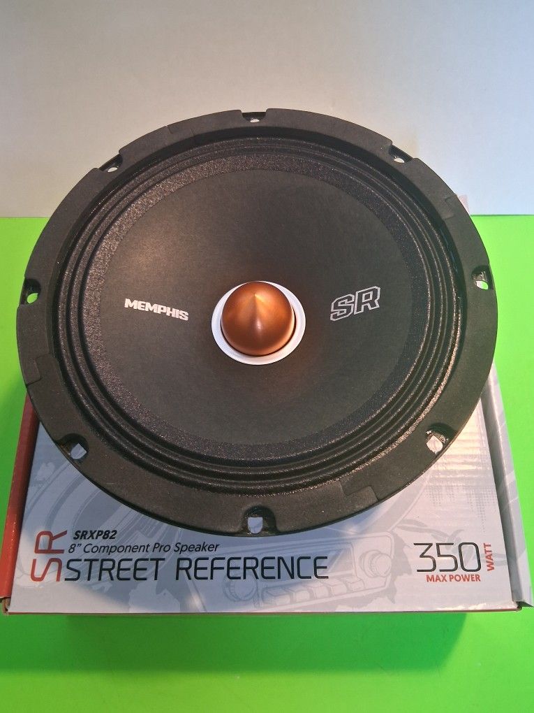 MEMPHIS ( 1 ) 8 INCH HIGH EFFICIENCY MID RANGE 350 WATTS MAX POWER CAR SPEAKER ( BRAND NEW PRICE IS LOWEST  )