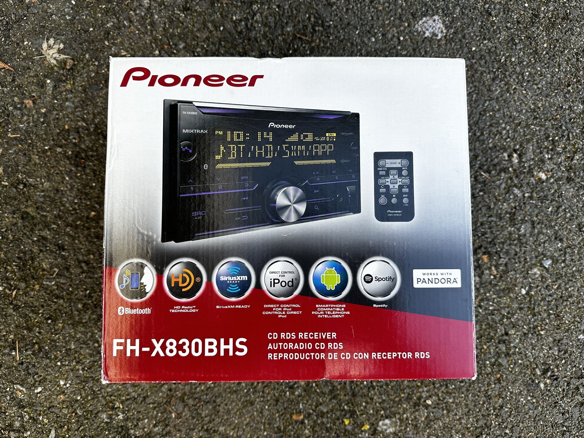 Pioneer FH-X830BHS Double Din CD Receiver