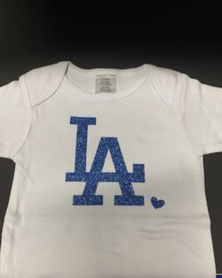LA dodgers Glitter onesie