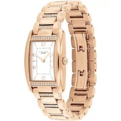 COACH Women's Reese Rose Gold-Tone Stainless Steel Crystal Watch 24mm 1(contact info removed)