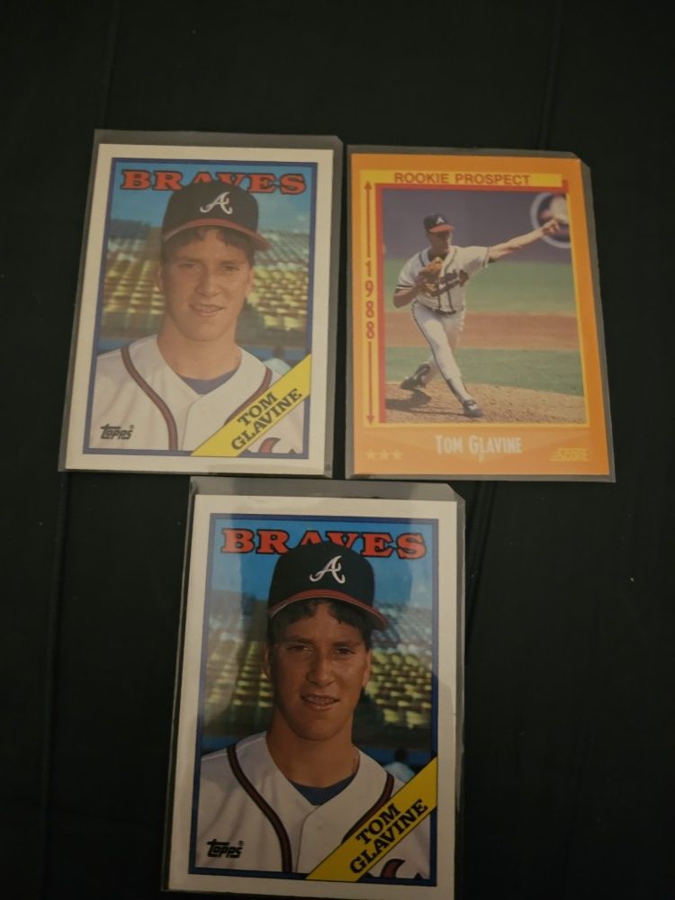 3 1988 Rookies Tom Glavine