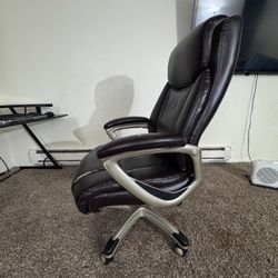 Computer Desk, Office Chair, Keyboard And Mouse