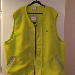 Men's NIKE Neon Fleece Sherpa Vest 4XLT NEW