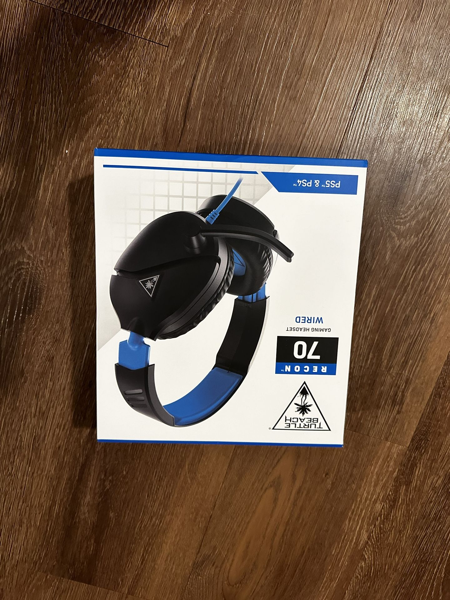 Black And Blue PS4/5 Wired Headset Turtle Beach 