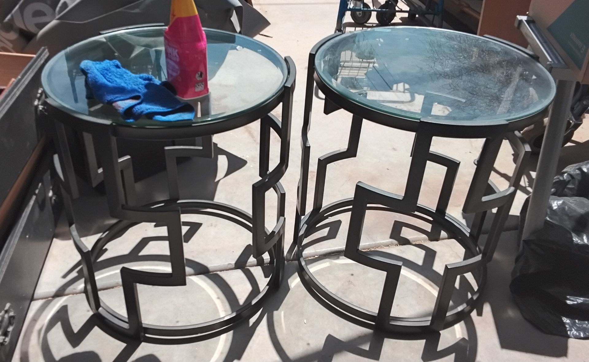 Coffee table and 2 end tables