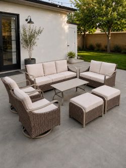 8pc outdoor patio furniture set