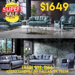  Living Room Sofa Set 3pc - Delivery And Financing Available 