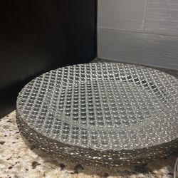 Silver Modern Plates 