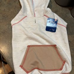 Dog hoodie. Dog sweatshirt. New says large fits like Medium 