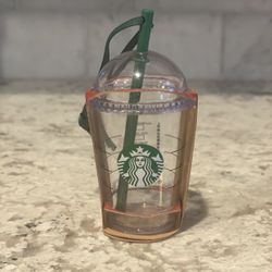 Vintage Starbucks Clear Dome Lid Cup Ornament 