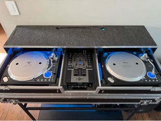 Numark TTX1 Vinyl Turntables (x2) w/ Denon DN-X300 DJ Mixer in Odyssey Flight Case